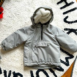 Polarn O. Pyret Sweden Anorak Baby Snow Jacket Gray Size 1.5-2 Years